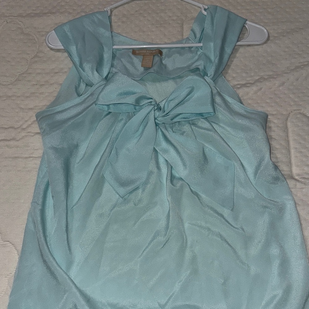 Elegant Aqua Sleeveless Top